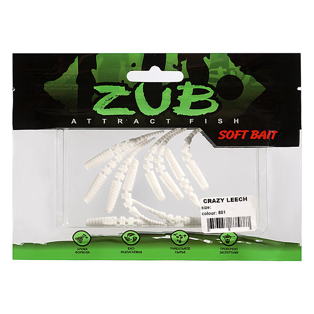 Червь ZUB Crazy Leech 2.0 801 01