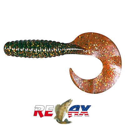 Твистер Relax 5.0" Standart (TS033 motor oil-gold glitter)