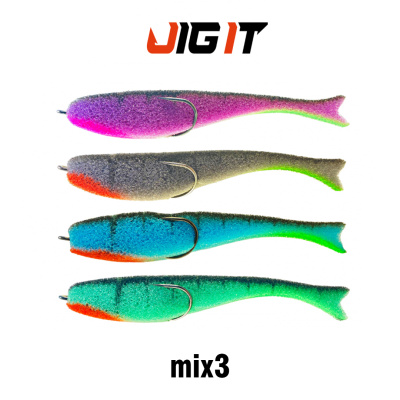 Поролон Jig It незацепляйка пакет 125мм (MIX3)