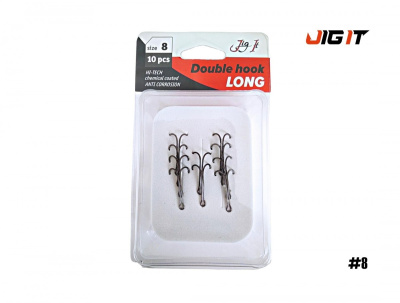 Двойник Jig It Long double hook (№  8)
