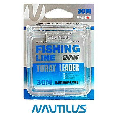 Леска Nautilus Toray Leader 30м Clear (0,161, 4,15кг)