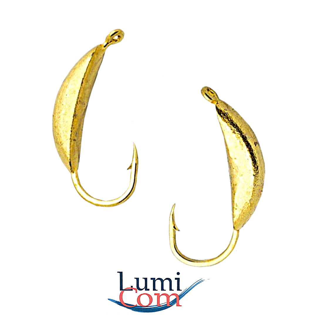 Мормышка LumiCom вольфрам Супербанан (гальваника) Au 00