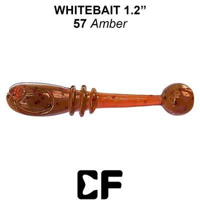 Слаг CF Whitebait 1.2" (84-30-57-6 amber Кальмар)
