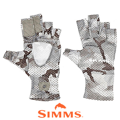 Перчатки Simms Solarflex SunGlove (Hex Flo Camo Steel, M)