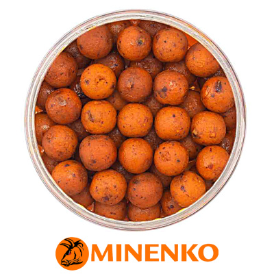 Бойлы Minenko варёные Busters в дипе 14мм (Orange Plum (оранжевая слива))