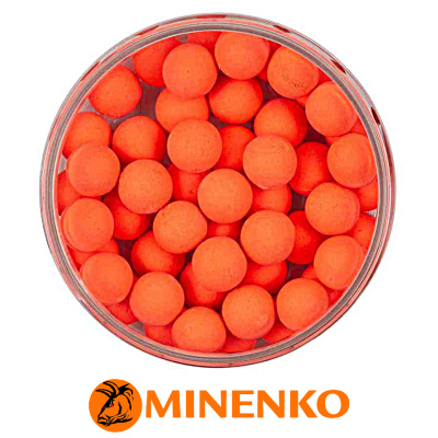 Бойлы Minenko Pop-Up плавающие 14мм (Strawberry Fluo (клубника))