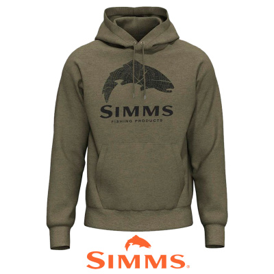Толстовка Simms Wood Trout Fill Hoody  (Forest, L)