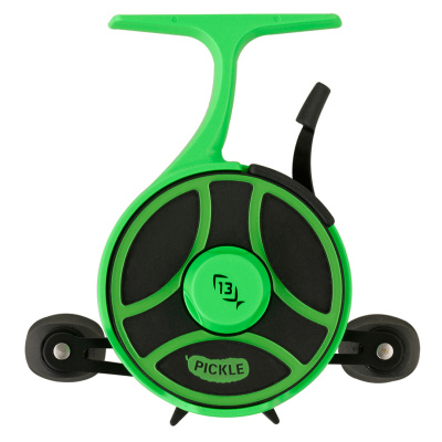 Катушка зима 13Fishing Black Betty Free Fall Ghost Ice Reel (2.5:1, 185g, левая green)