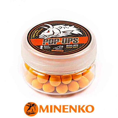 Бойлы Minenko Pop-Up плавающие 10мм (Orange Plum (оранжевая слива))