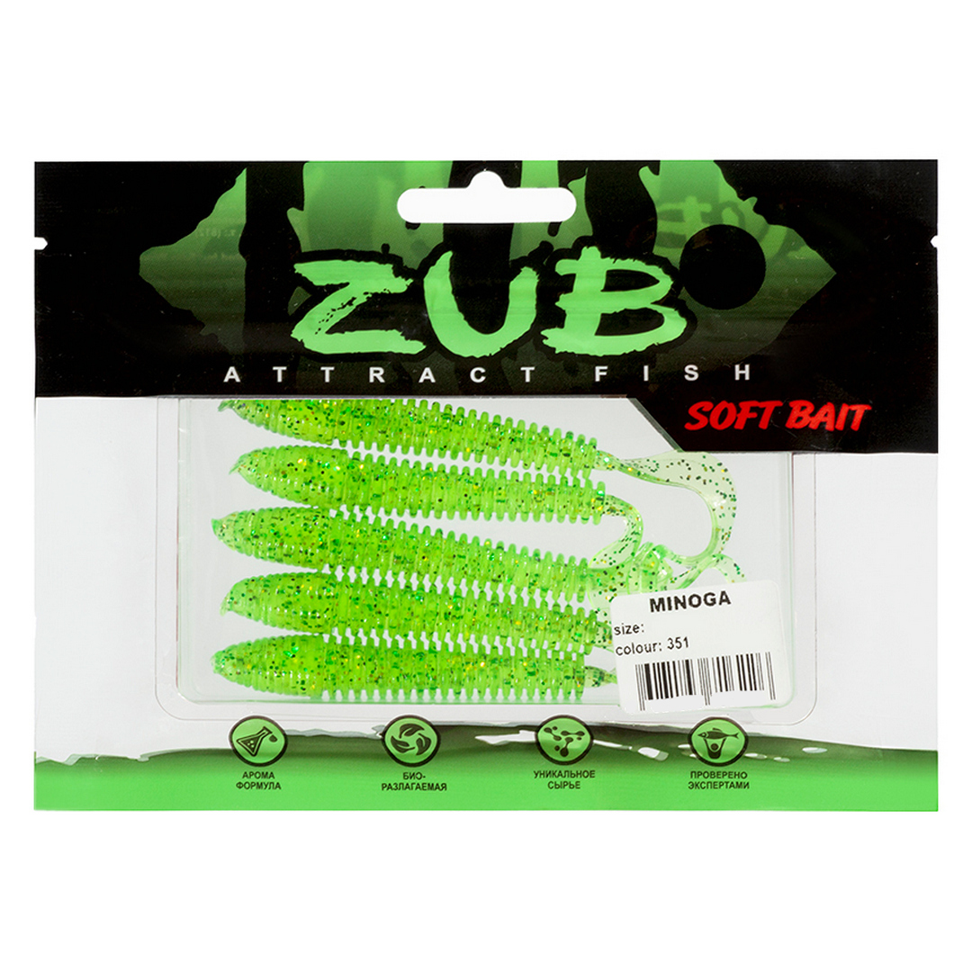 Твистер ZUB Minogа 3.0-4.0 351 01