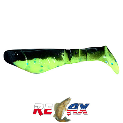 Виброхвост Relax Kopyto 2.0" Standart (S272 black silk-blue glitter)