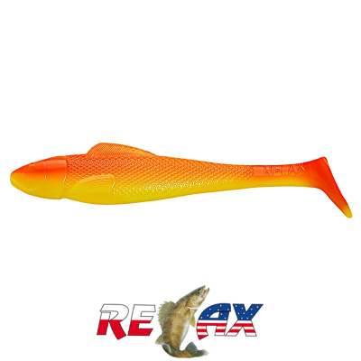Виброхвост Relax Ohio 4.0" Laminat (L033 orange silk)