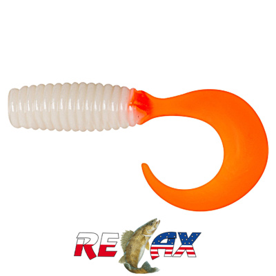 Твистер Relax 1.0" Standart (TS074 orange white)