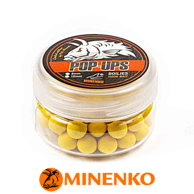 Бойлы Minenko Pop-Up плавающие 10мм (Sweet Corn (сладкая кукуруза))