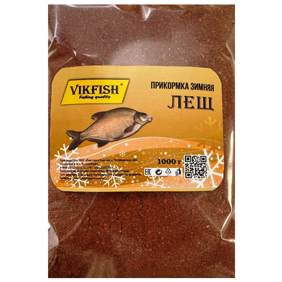 Прикормка Vikfish зимняя 01 лещь анис ваниль красный