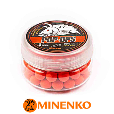 Бойлы Minenko Pop-Up плавающие 10мм (Strawberry (клубника))