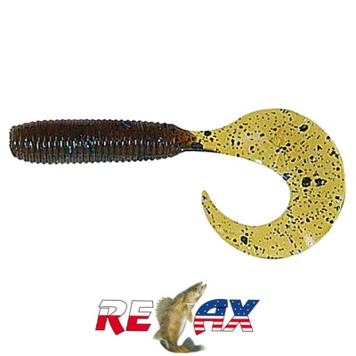 Твистер Relax 4.0" Standart (TS139 motor oil-blue glitter)