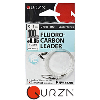 Поводок Gurza флюорокарбон (100см, d 0,85мм, 30,5кг.)