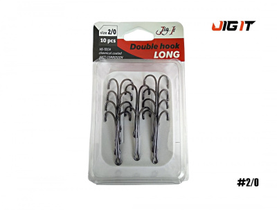 Двойник Jig It Long double hook (№ 2/0)