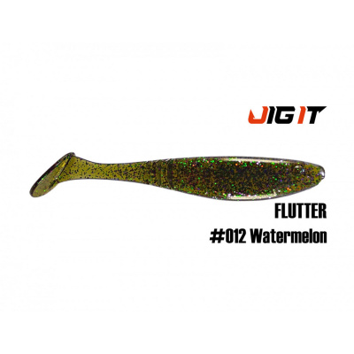 Виброхвост Jig It Flutter 4.4 Squid (012 watermelon)