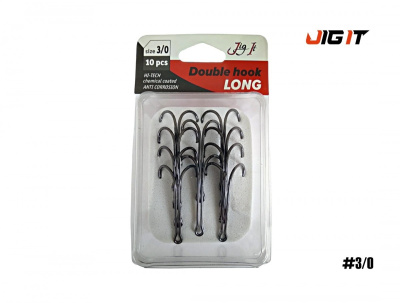 Двойник Jig It Long double hook (№ 3/0)