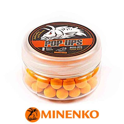 Бойлы Minenko Pop-Up плавающие 10мм (Mandarine (мандарин))