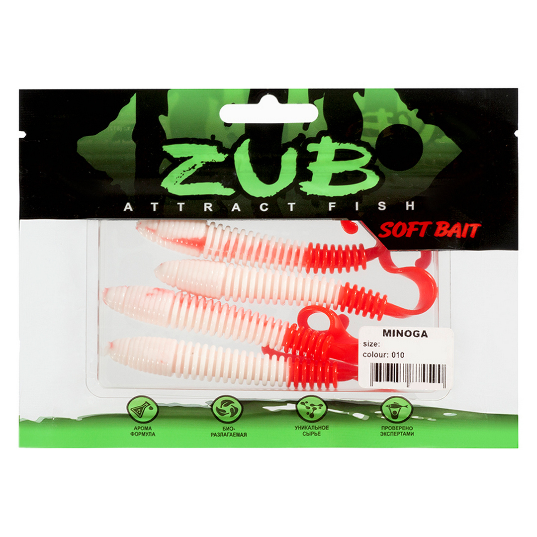 Твистер ZUB Minogа 3.0-4.0 010 01