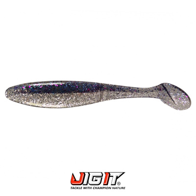 Виброхвост Jig It Flutter 3.8" (007 silver blue)