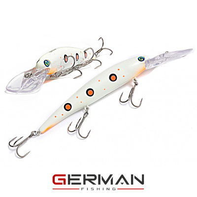 Воблер German GG Bandit 120F XDD (C268 белый ходок)