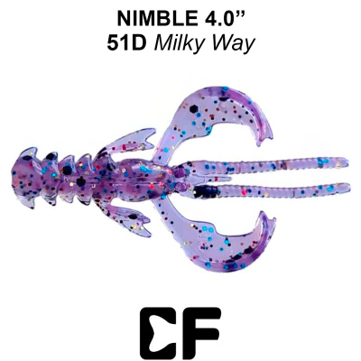 Рак CF Nimble 4.0" (43-100-51d-6 milky way Кальмар)