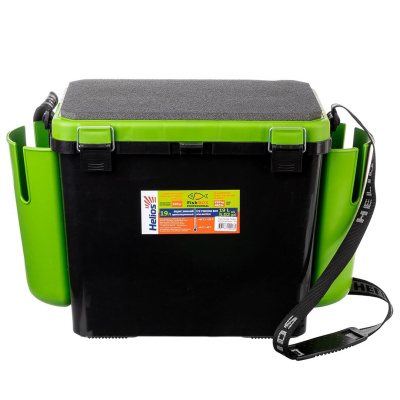 Ящик зима Helios FishBox односекционный 19L (зеленый)