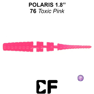 Слаг CF Polaris 1.8" (5-45-76-6 UV toxic pink Кальмар)