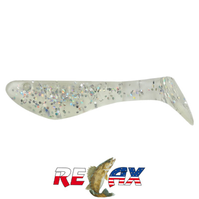 Виброхвост Relax Kopyto 1.0" Standart (S196 clear hologram)