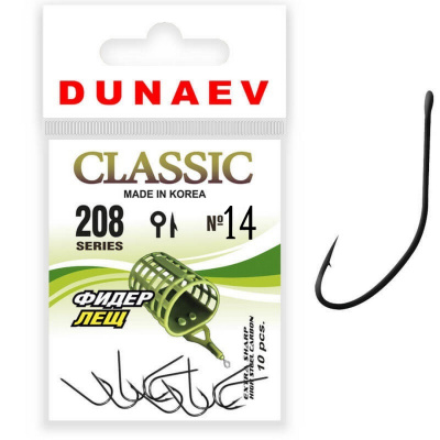 Одинарный Dunaev Classic 208 фидер лещ (№14)