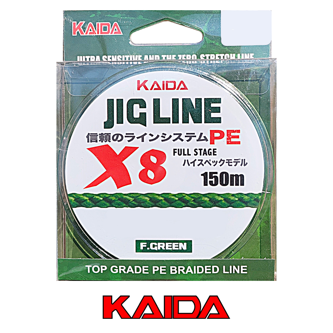Плетёный шнур Kaida Jig Line 8X 150м Салатовый 00