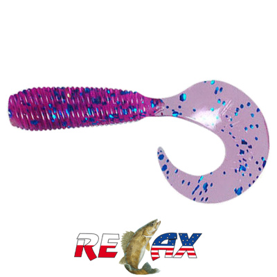 Твистер Relax 2.0" Standart (TS165 electric blue-blue glitter)