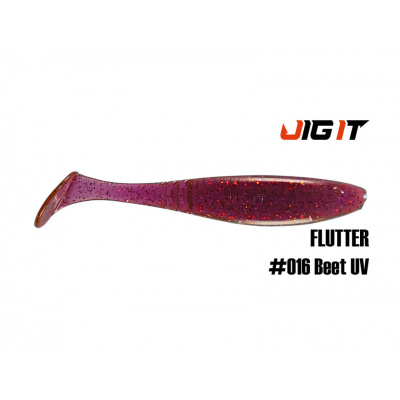 Виброхвост Jig It Flutter 4.4 Squid (016 beet uv)