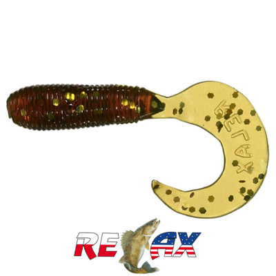 Твистер Relax 2.0" Standart (TS033 motor oil-gold glitter)