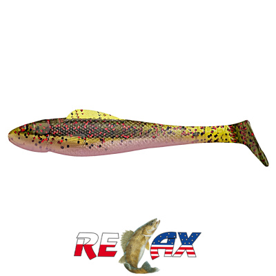 Виброхвост Relax Ohio 4.0" Laminat (L541 watermelon-red black glitter bubblegum)