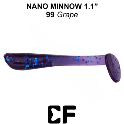 Виброхвост CF Nano Minnow 1.1" (68-27-99-6 grape Кальмар)