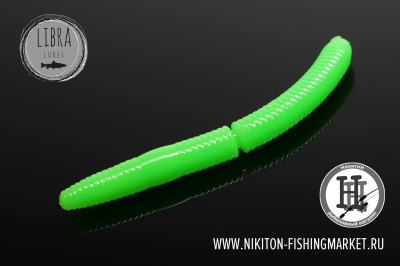 Червь Libra Lures Fatty D'Worm Сыр 65mm (026 hot apple limited)