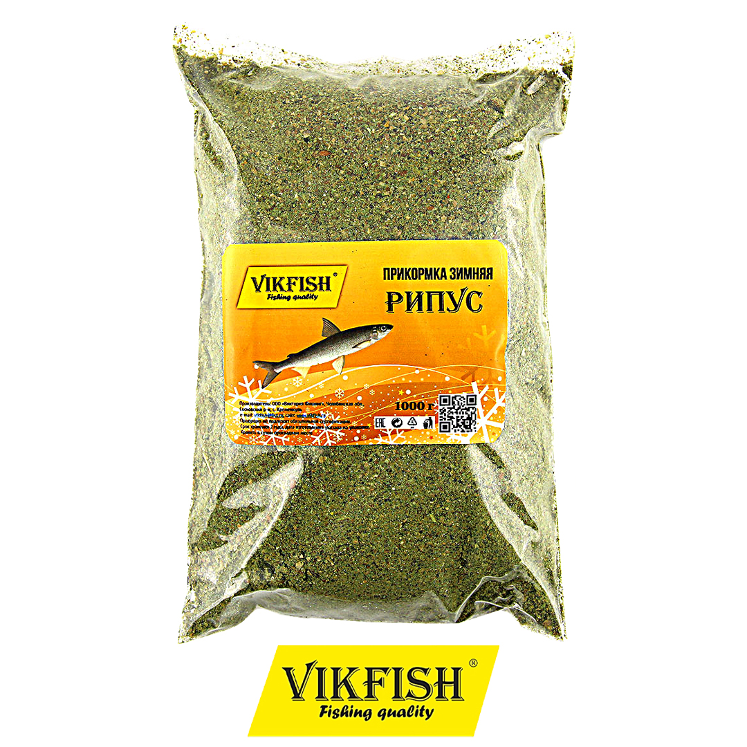Прикормка Vikfish зимняя рипус зелёный рак