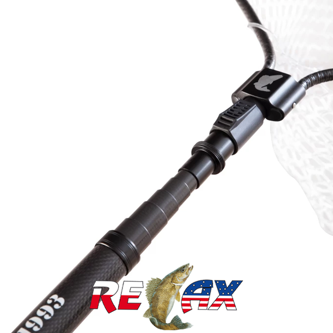 Подсачек Relax форелевый телескопический, сетка силикон 02