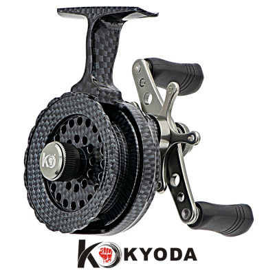 Катушка зимняя Kyoda Fisher FEG100 шпуля пластик (FEG100, 2.6:1, 4+1bb, 176гр.graphite левая)
