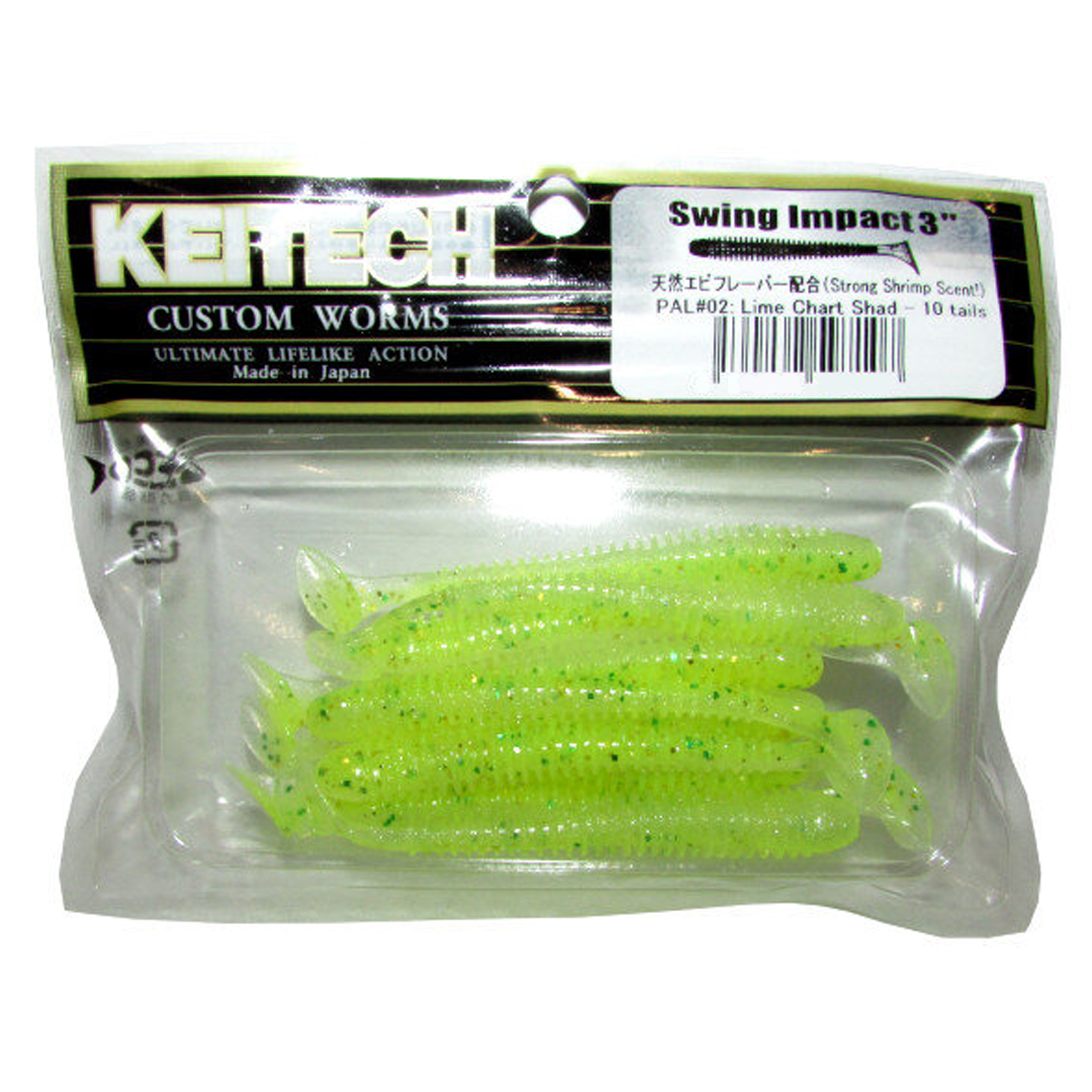 Виброхвост Keitech Swing Impact 3.0 00 упаковка