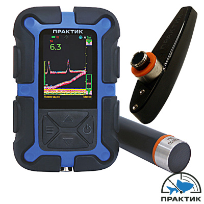 Эхолот Практик 8 Pro Wi-Fi Duo со стандартным и структурным датчиками (от 0,5 до 70м, 2 луча (~12° 30°))