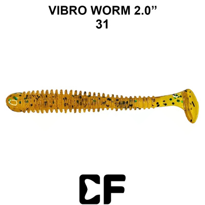 Виброхвост CF Vibro Worm 2.0" (3-50-31-6  Кальмар)