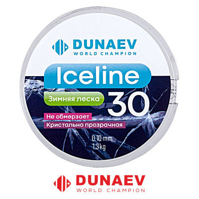 Леска Dunaev Ice Line 30м (0,10, 1,3кг)