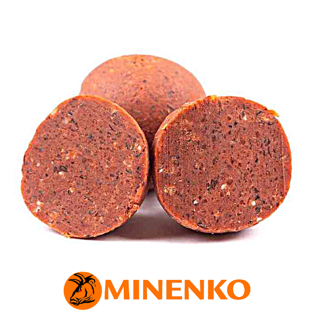 Бойлы Minenko Soluble пылящие насадочные 20мм (Crab & Chilli) 04