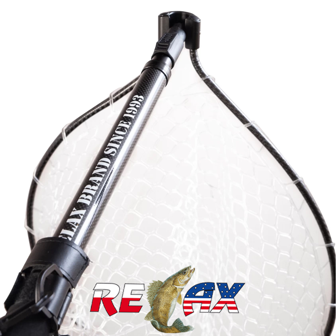 Подсачек Relax форелевый телескопический, сетка силикон 03